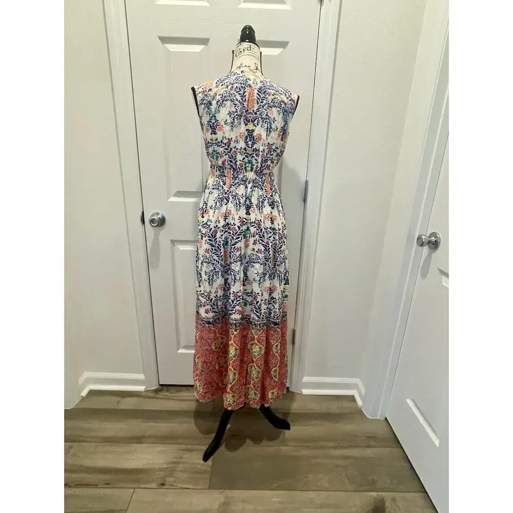 ROBERTA ROLLER RABBIT MAXI DRESS ROSETONE DAKOTA SZ XS QUIET LUXURY COTTAGECORE - Picture 15 of 16